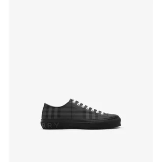 Adidași din amestec de nailon cu model în carouri