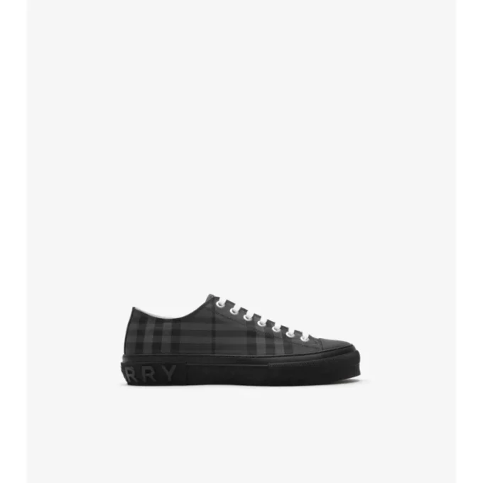 Adidași din amestec de nailon cu model în carouri