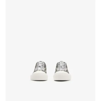 Adidași din amestec de nailon cu model în carouri