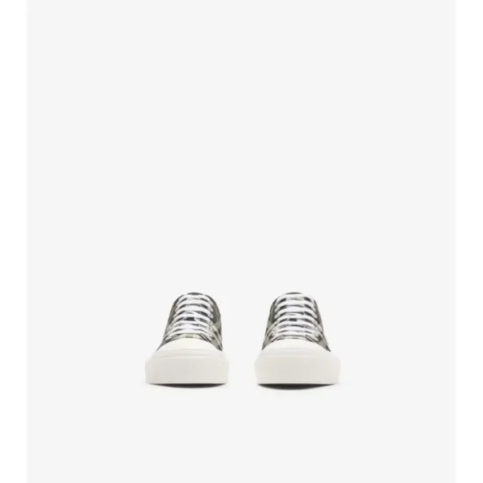 Adidași din amestec de nailon cu model în carouri