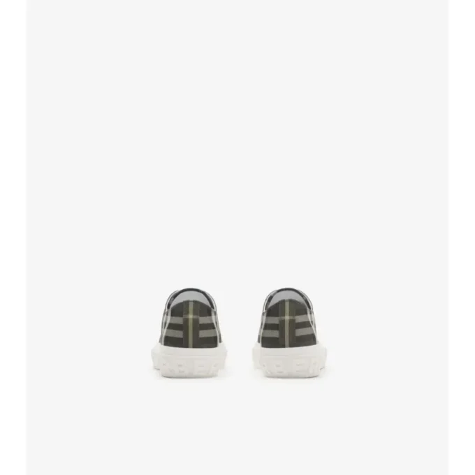 Adidași din amestec de nailon cu model în carouri
