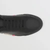 Adidași din piele cu detalii în dungi