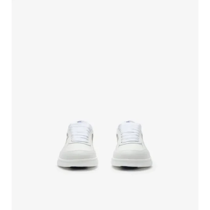 Adidași din piele cu imprimeu în carouri 