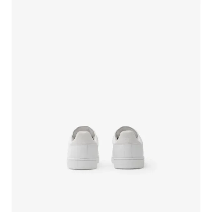 Adidași din piele cu model în carouri în relief în formă de Sneakersi 