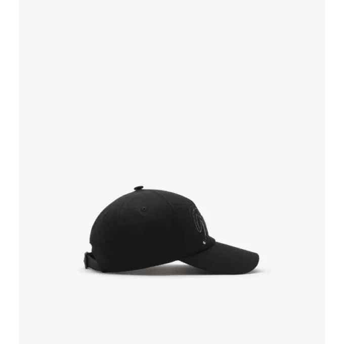 Șapcă de baseball din Gabardine cu logo cursiv în carouri Șapcă de baseball din Gabardine cu logo cursiv în carouri
