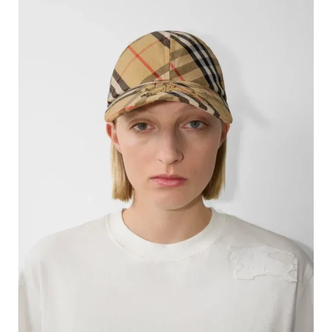 Șapcă de baseball din twill EKD cu model în carouri Șapcă de baseball din twill EKD cu model în carouri