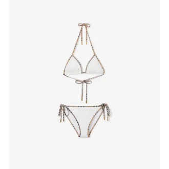 Bikini cu borduri în carouri