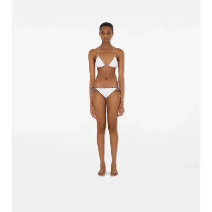 Bikini cu borduri în carouri