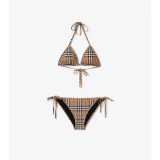 Bikini triunghiular în carouri
