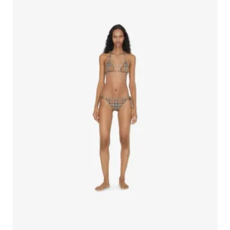 Bikini triunghiular în carouri