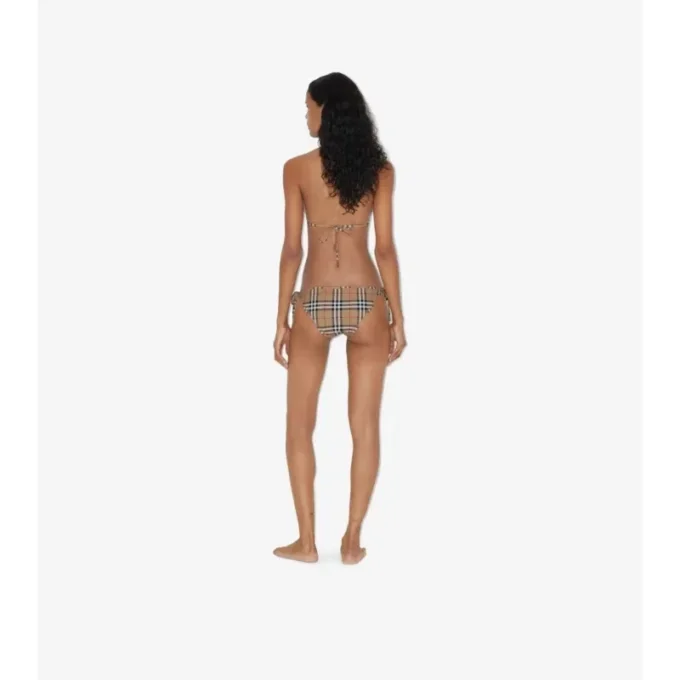 Bikini triunghiular în carouri