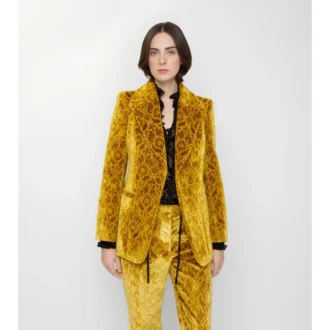 Blazer din catifea barocă