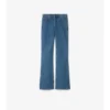 Blugi bootcut cu talie înaltă