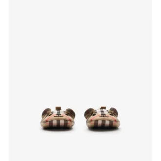 Botoșei din bumbac cu model Thomas Bear Check