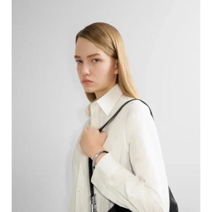 Brățară din piele cu model în carouri Brățară din piele cu model în carouri