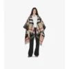 Cape reversibilă din lână cu model EKD Check