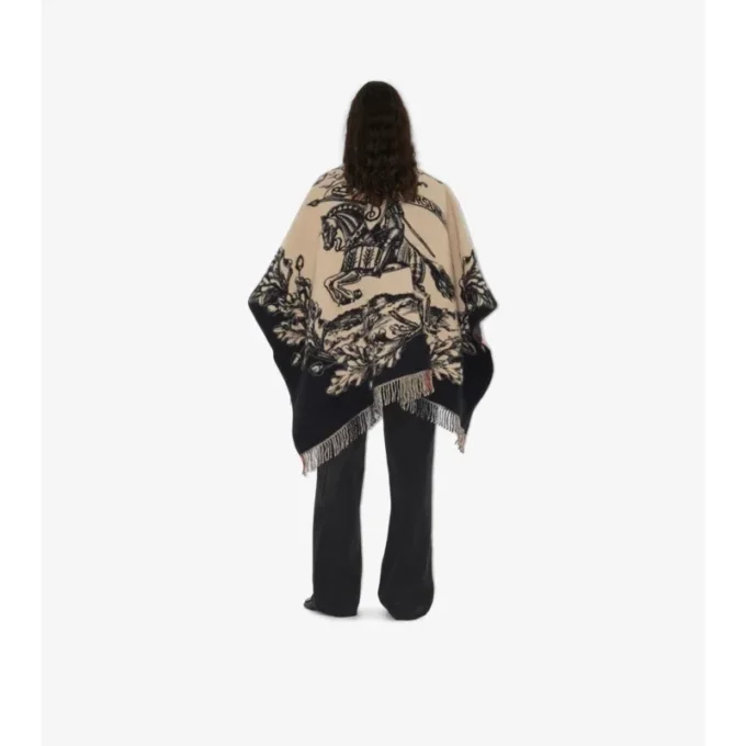 Cape reversibilă din lână cu model EKD Check