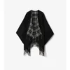 Cape reversibilă din lână cu model în carouri Cape reversibilă din lână cu model în carouri