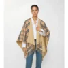 Cape reversibilă din lână cu model în carouri Cape reversibilă din lână cu model în carouri