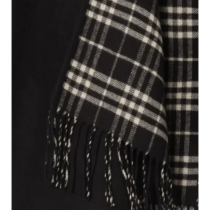 Cape reversibilă din lână cu model în carouri Cape reversibilă din lână cu model în carouri