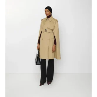 Cape trench din Gabardine Belmont