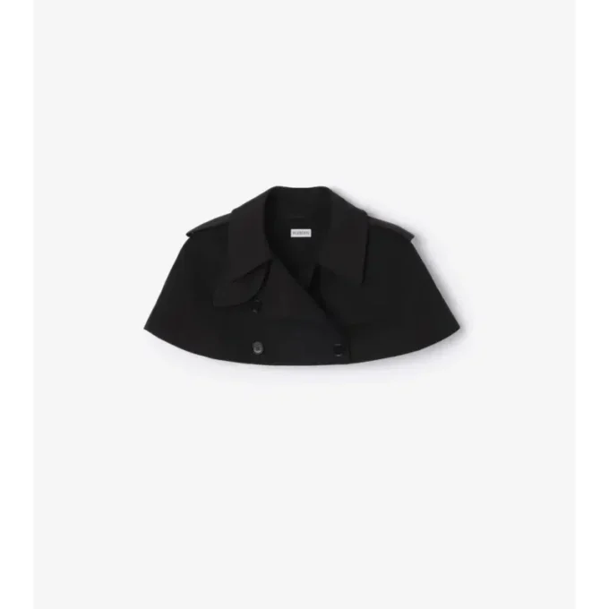 Capelet trench din gabardină