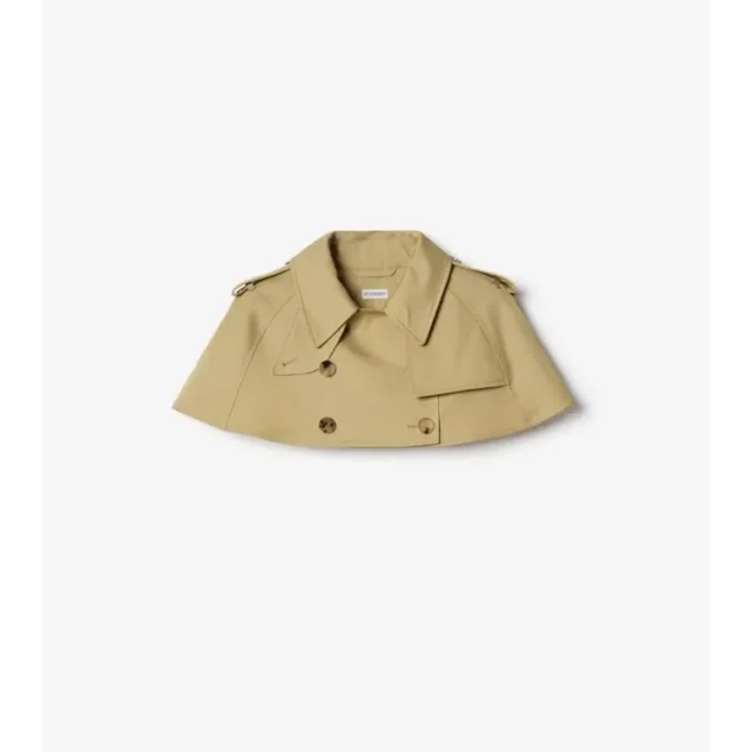Capelet trench din gabardină