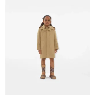 Car Coat cu glugă din bumbac