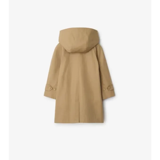 Car Coat cu glugă din bumbac Car Coat cu glugă din bumbac
