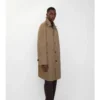 Car Coat de lână Burberry cu model în zig-zag Car Coat de lână Burberry cu model în zig-zag