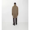 Car Coat de lână Burberry cu model în zig-zag Car Coat de lână Burberry cu model în zig-zag