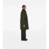Car Coat de mașină din nailon matlasat, de lungime medie Car Coat de mașină din nailon matlasat, de lungime medie