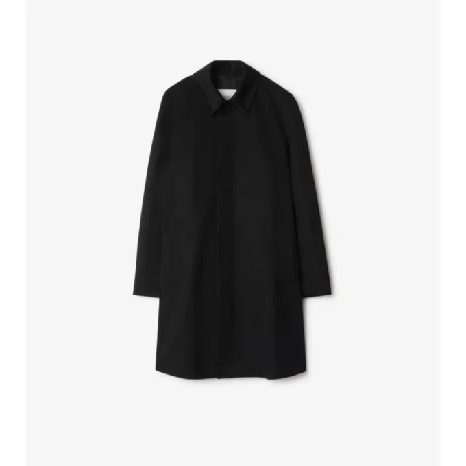 Car Coat din cașmir de lungime medie Car Coat din cașmir de lungime medie