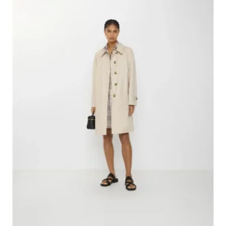Car Coat din Tropical Gabardine, de lungime medie
