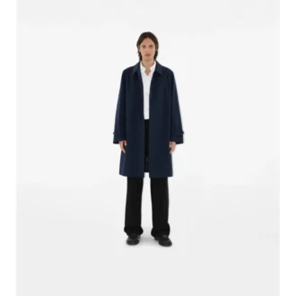 Car Coat lung din gabardină