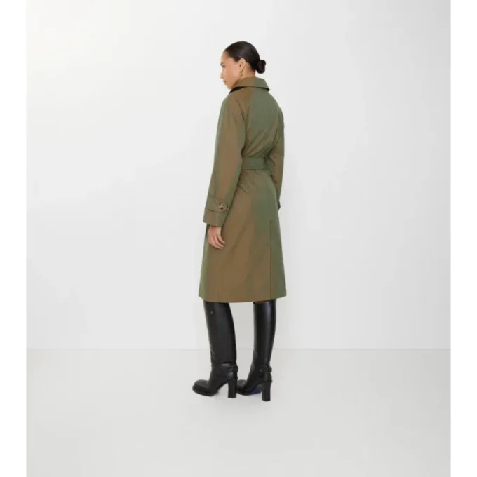 Car Coat lung din gabardină