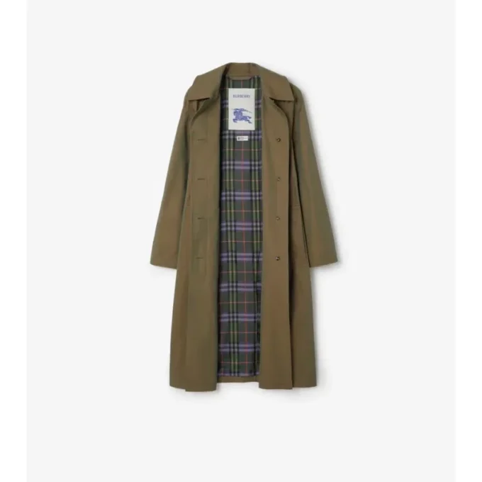 Car Coat lung din gabardină