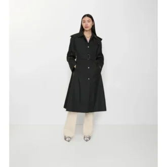 Car Coat lung din nailon cu glugă