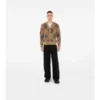 Cardigan din amestec de lână și mohair cu model în carouri