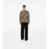 Cardigan din amestec de lână și mohair cu model în carouri