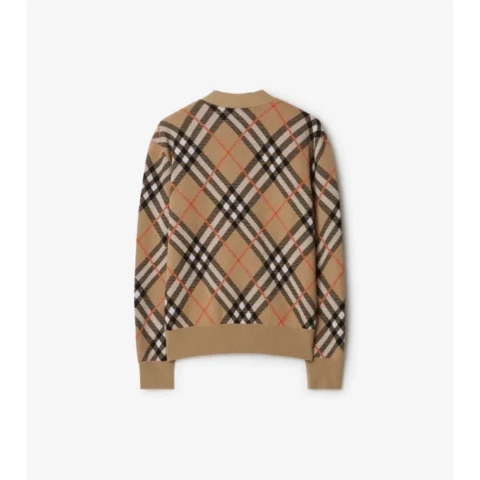 Cardigan din amestec de lână și mohair cu model în carouri