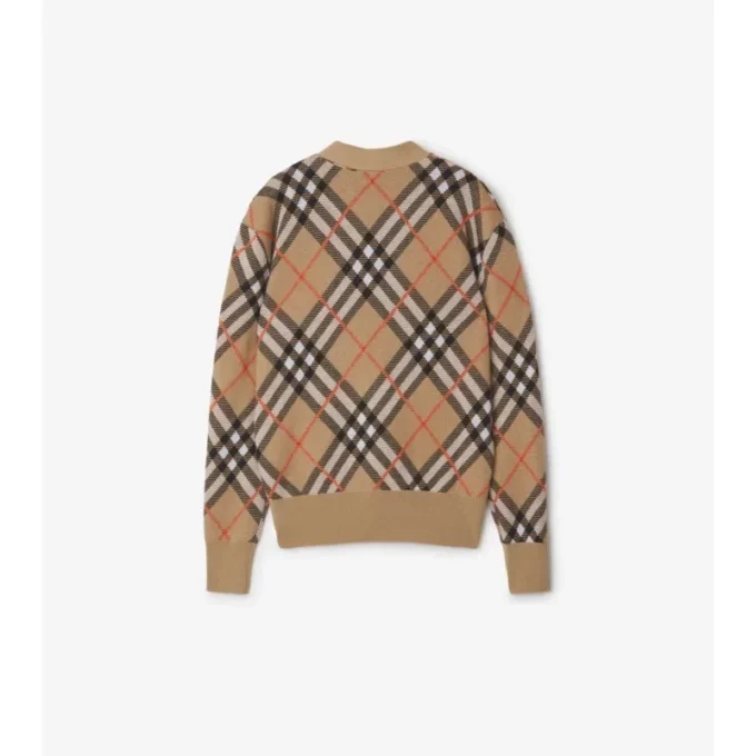 Cardigan din amestec de lână și mohair cu model în carouri