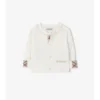 Cardigan din bumbac cu logo