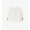 Cardigan din bumbac cu logo