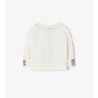 Cardigan din bumbac cu logo