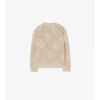 Cardigan din bumbac tricotat cu model Pointelle