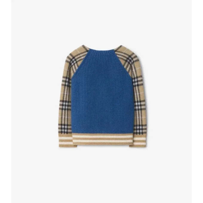 Cardigan din lână cu fermoar și model în carouri Cardigan din lână cu fermoar și model în carouri