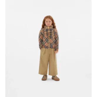 Cardigan din lână cu model în carouri