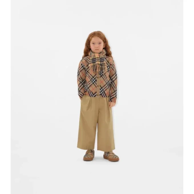 Cardigan din lână cu model în carouri Cardigan din lână cu model în carouri