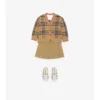 Cardigan din lână cu model în carouri Cardigan din lână cu model în carouri